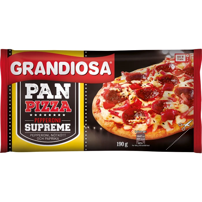 Pizza pepperoni supreme 190g Grandiosa