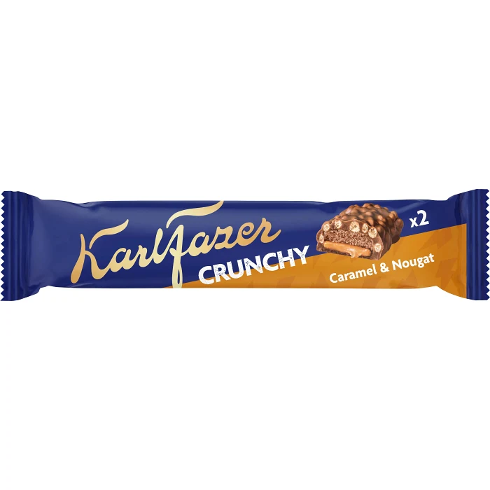 Chokladstycksak Karl Fazer Crunchy Kola & Nougat 55g Fazer