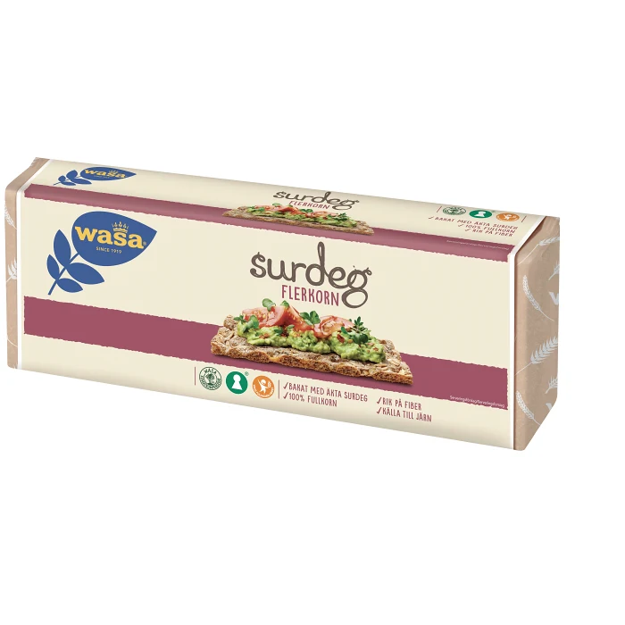 Knäckebröd Surdeg Flerkorn 550g Wasa