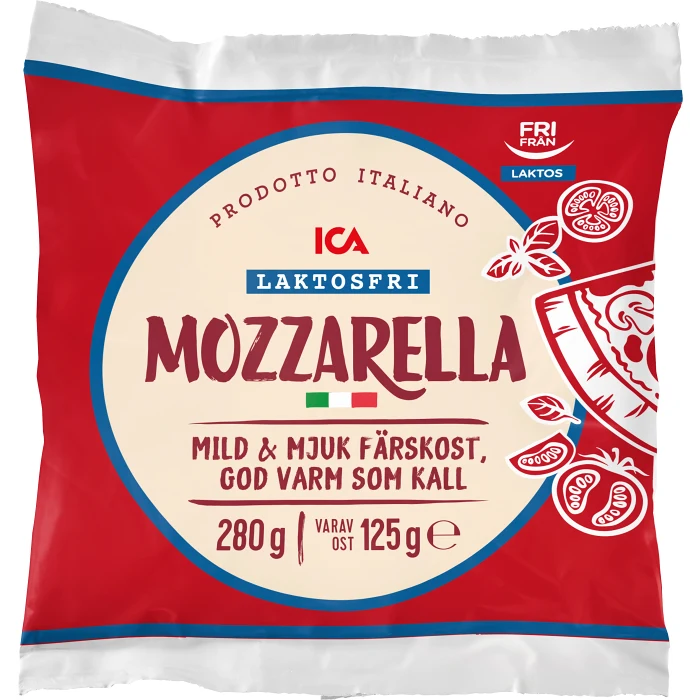 Mozzarella laktosfri 100g ICA