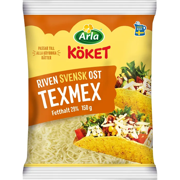 Texmex ost riven 29% 150g Arla Köket