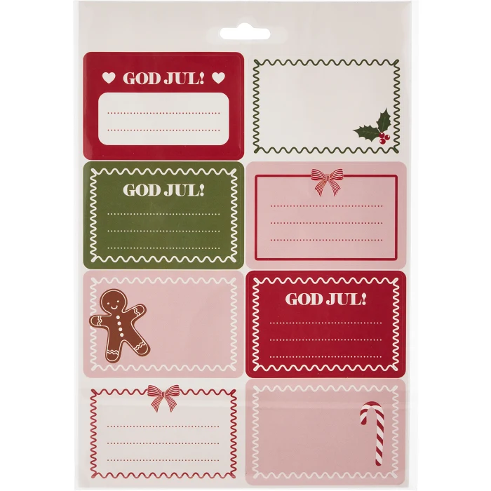 Juletiketter ark Joy 16 st