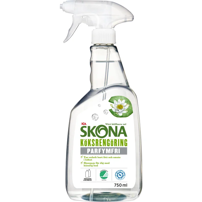 Köksrengöring Parfymfri 750ml Miljömärkt ICA Skona