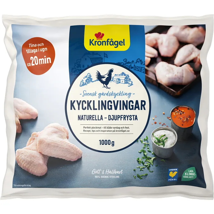 Kycklingvingar Fryst 1kg Kronfågel