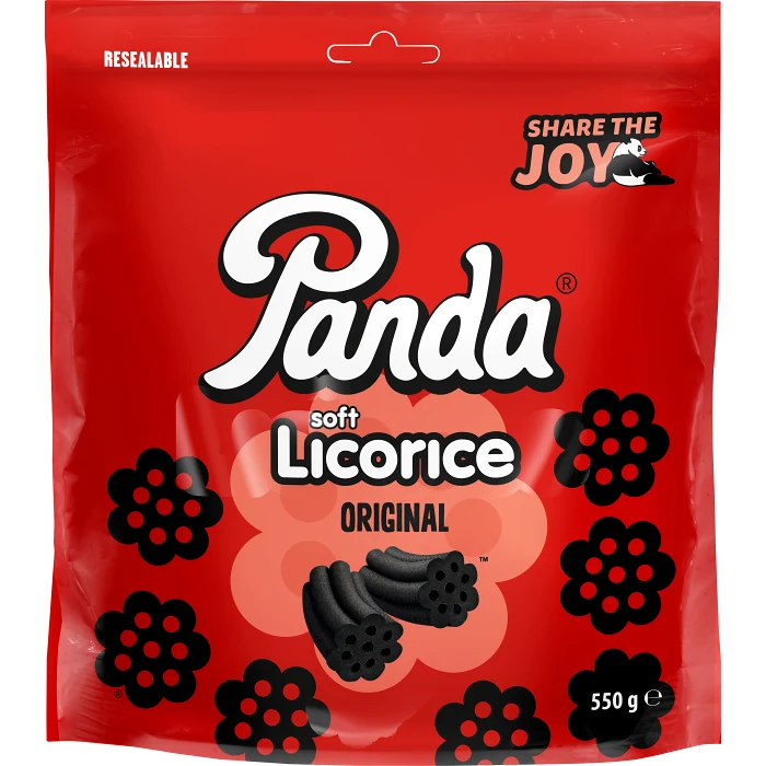 Godis Soft and Fresh Licorice 550g Panda