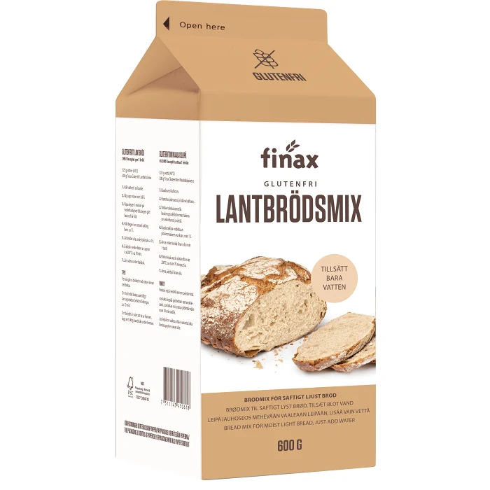 Lantbrödsmix Glutenfri 600g Finax