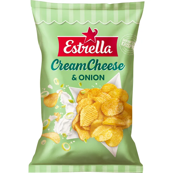 Chips Cream Cheese & Onion 275g Estrella