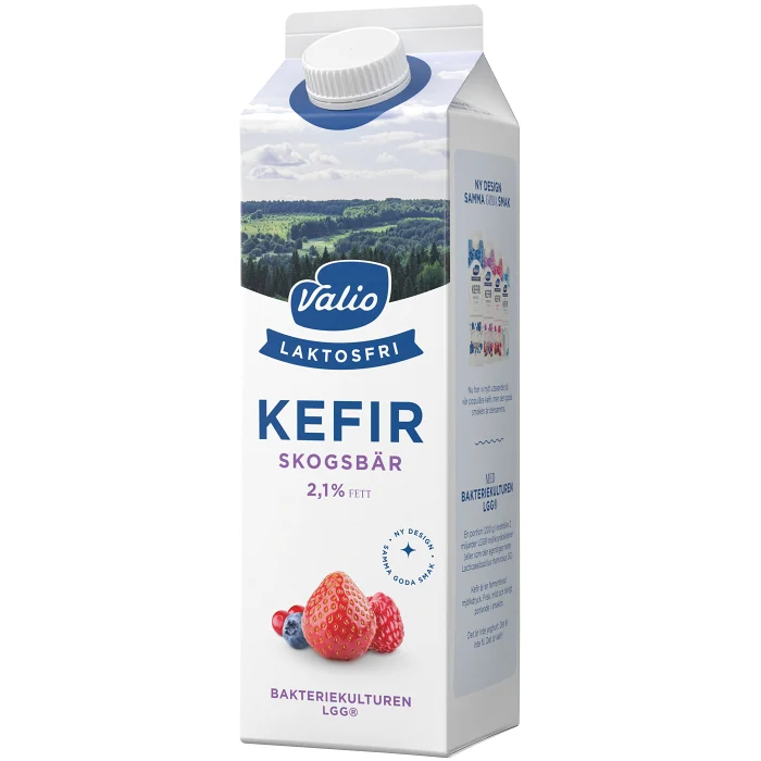 Kefir Skogsbär Laktosfri 2,1% 1000g Valio