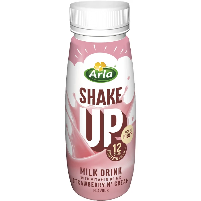 Mjölkbaserad dryck ShakeUP Jordgubb Laktosfri 240ml Arla