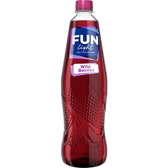 Lightdryck Wild berry Sockerfri 1l Fun Light