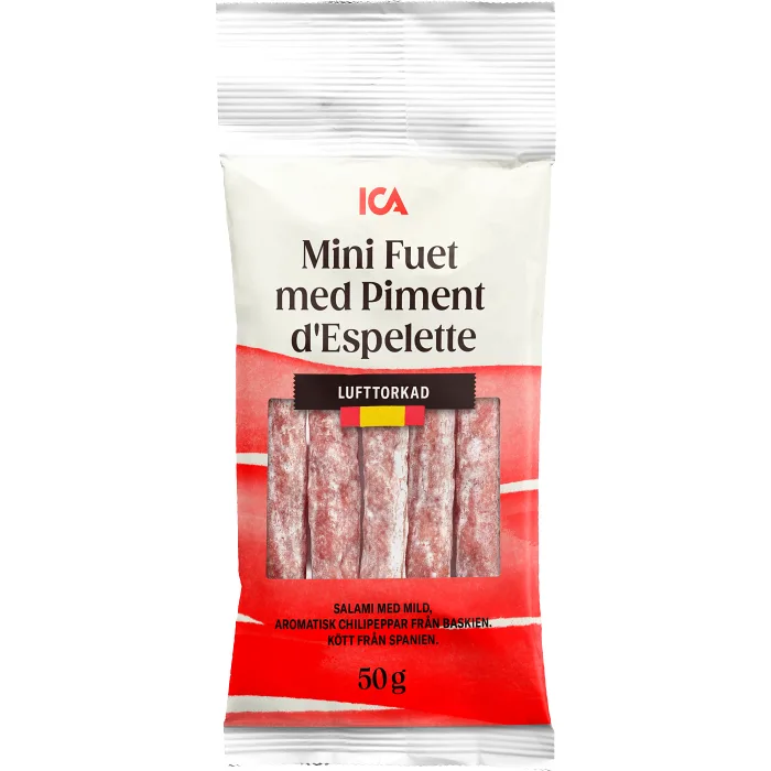 Salami Fuet Espelettepeppar Mini 50g ICA