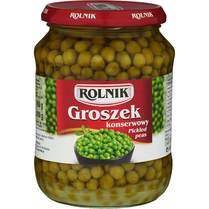 Gröna ärtor 690g Rolnik