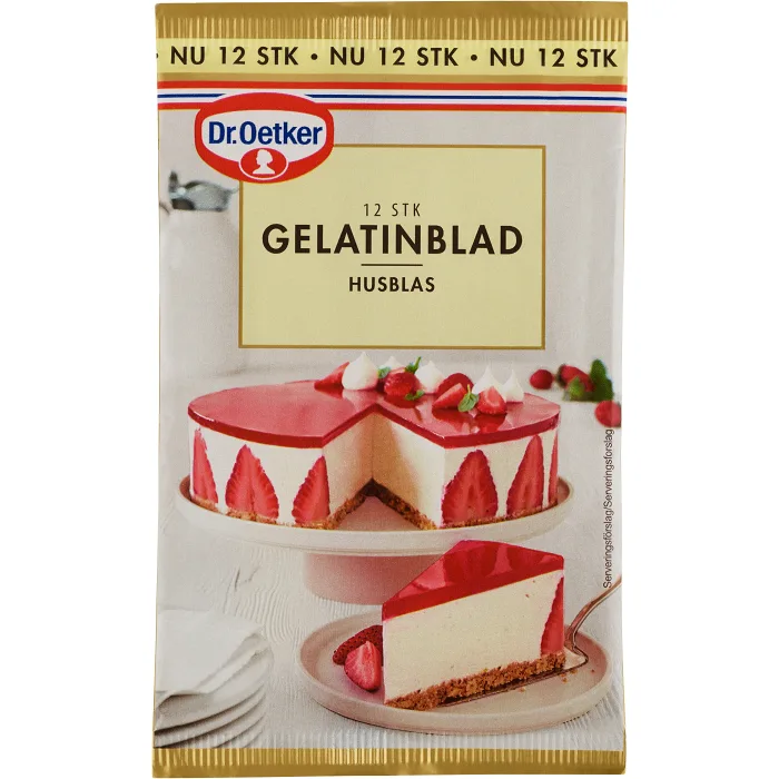 Gelatinblad 12-p 20g Dr. Oetker