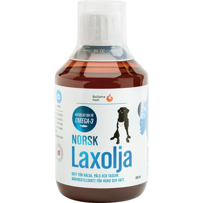 Norsk laxolja Hund & katt 300ml BioSalma fresh