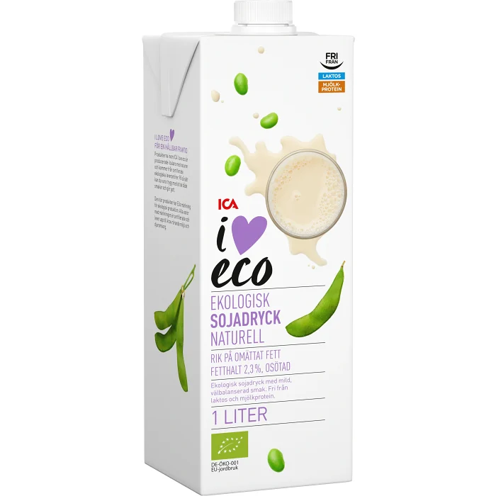 Sojadryck Naturell 1l ICA I love eco