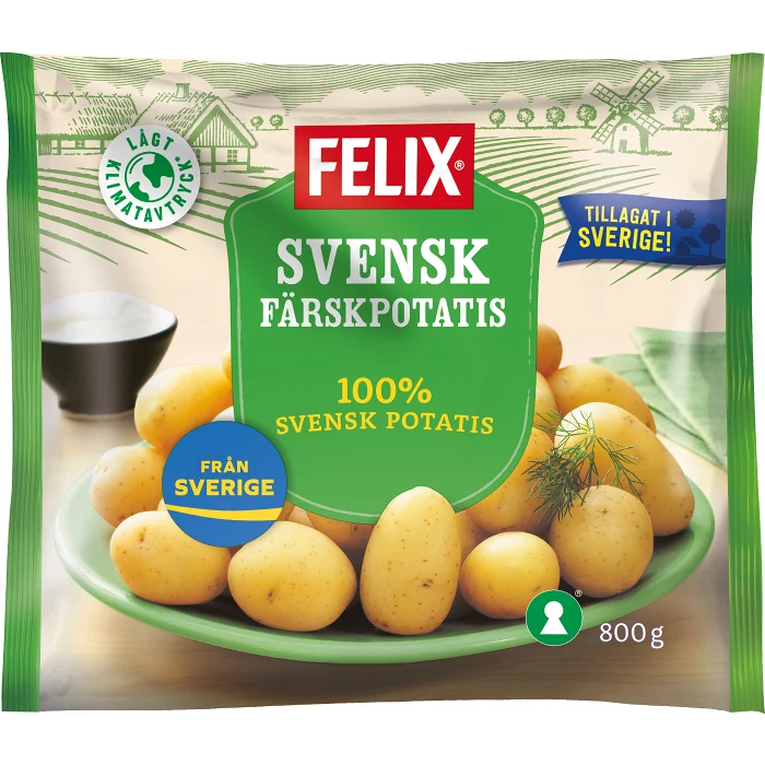 Färskpotatis Fryst 800g Felix