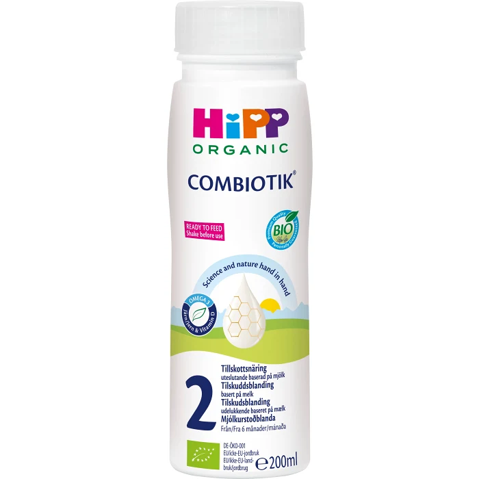 Tillskottsnäring Combiotik 2 drf 6m 200ml Hipp