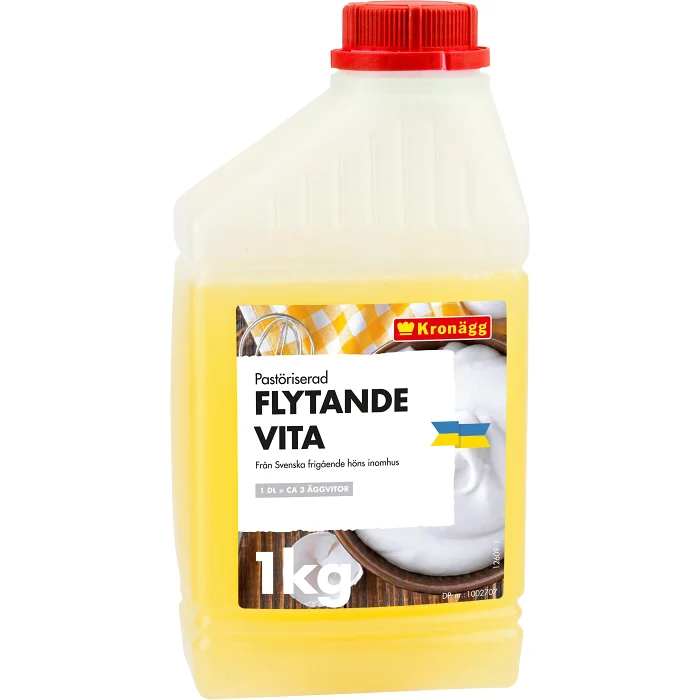 Äggvita Pastöriserad flytande 1kg Kronägg