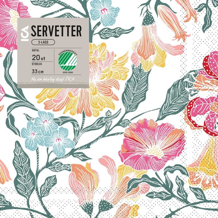 Servett 33cm Ambrosia 20-p ICA