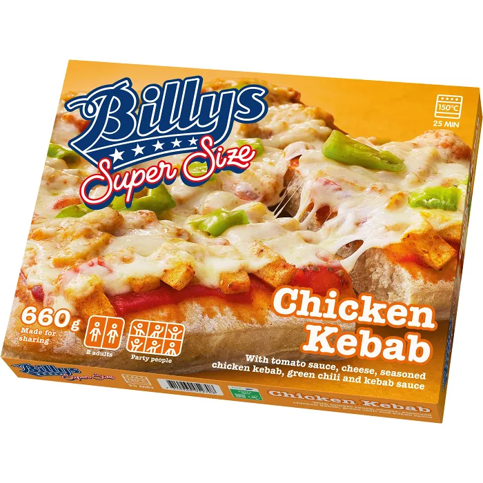 Super size chicken kebab 660g Billys