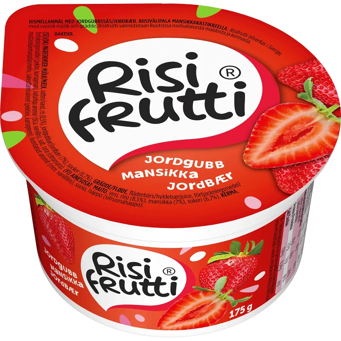Mellanmål Jordgubb 175g Risifrutti