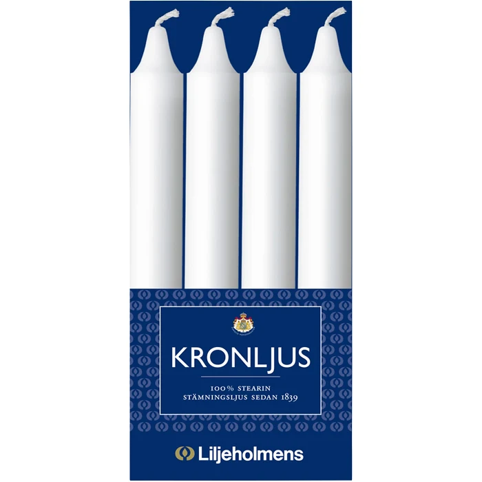 Kronljus Vit 4-p Liljeholmens