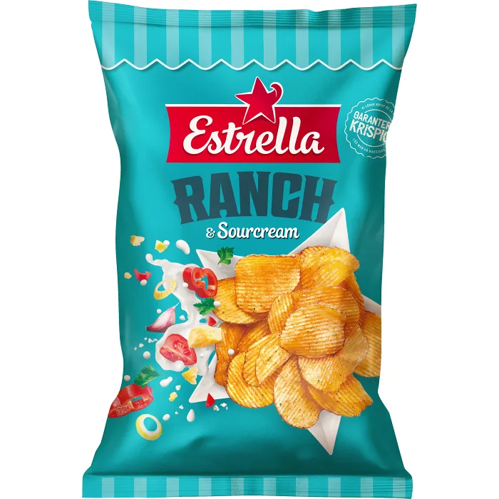 Chips Ranch & Sourcream 275g Estrella