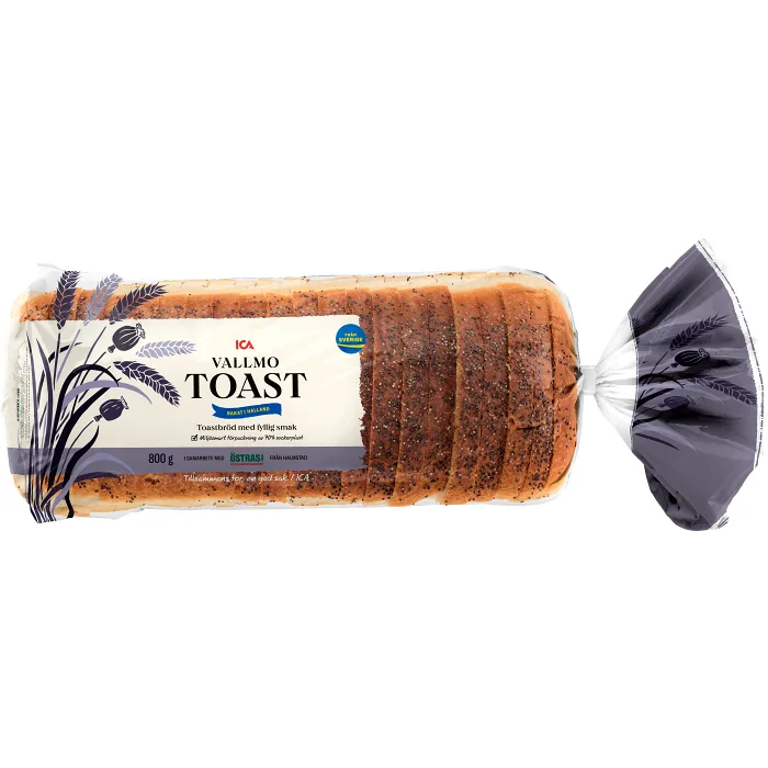 Vallmotoast 800g ICA