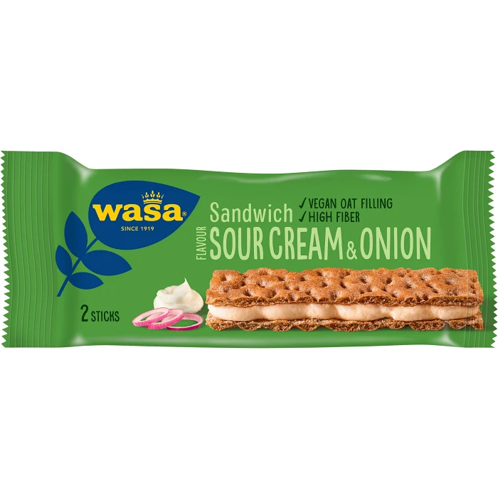 Sandwich Sourcream & Onion 2-p 33g Wasa