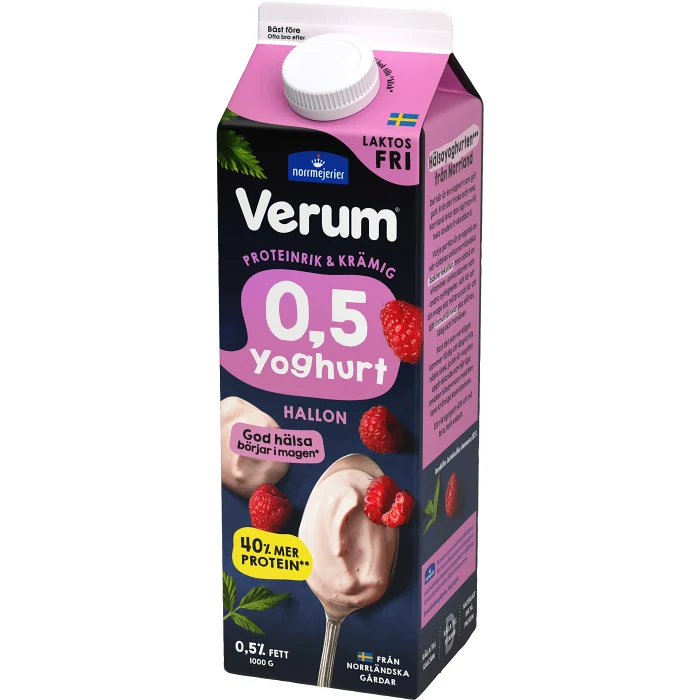 Yoghurt Hallon Laktosfri 0,5% 1000g Verum