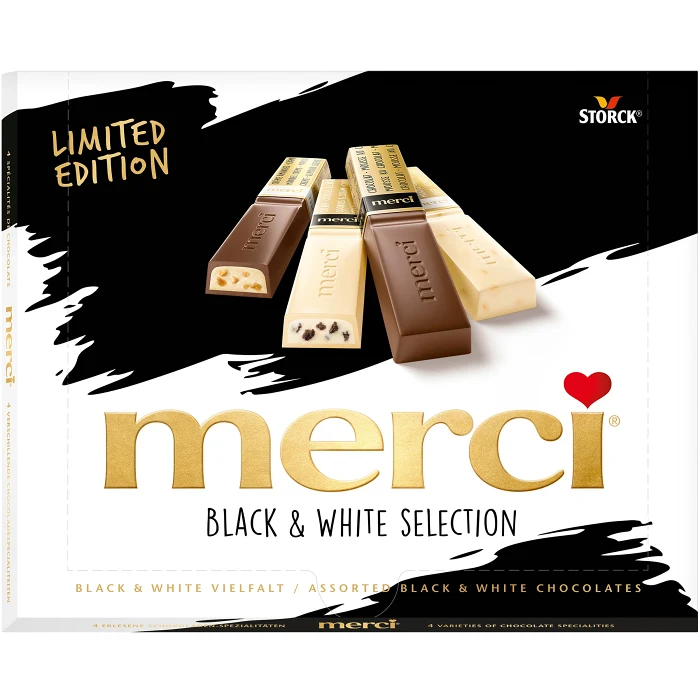 Chokladpraliner Black & White 240g Merci