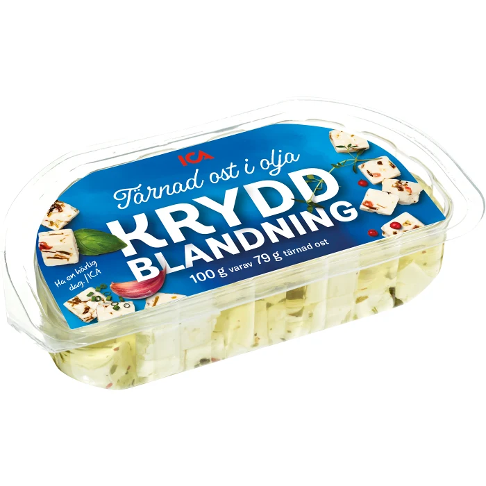 Tärnad ost i olja Kryddblandning 100g ICA