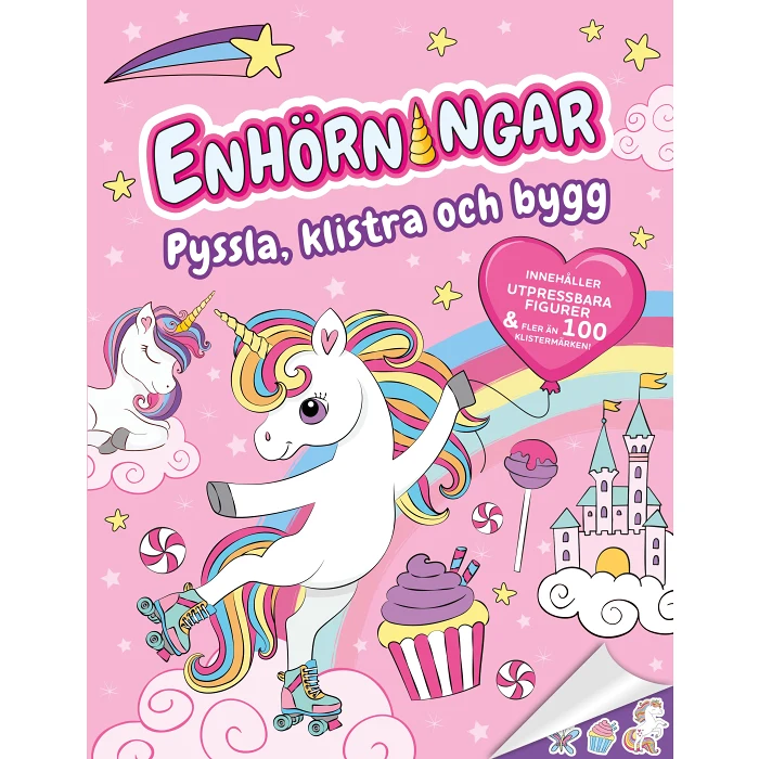 Enhörningar : pyssla, klistra och bygg