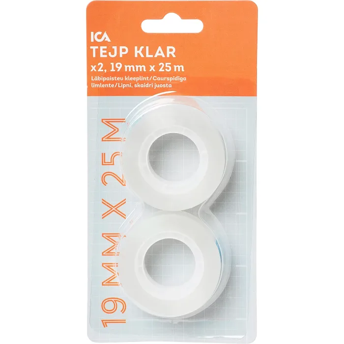 Refill klar 2-pack, 19mm x 25m