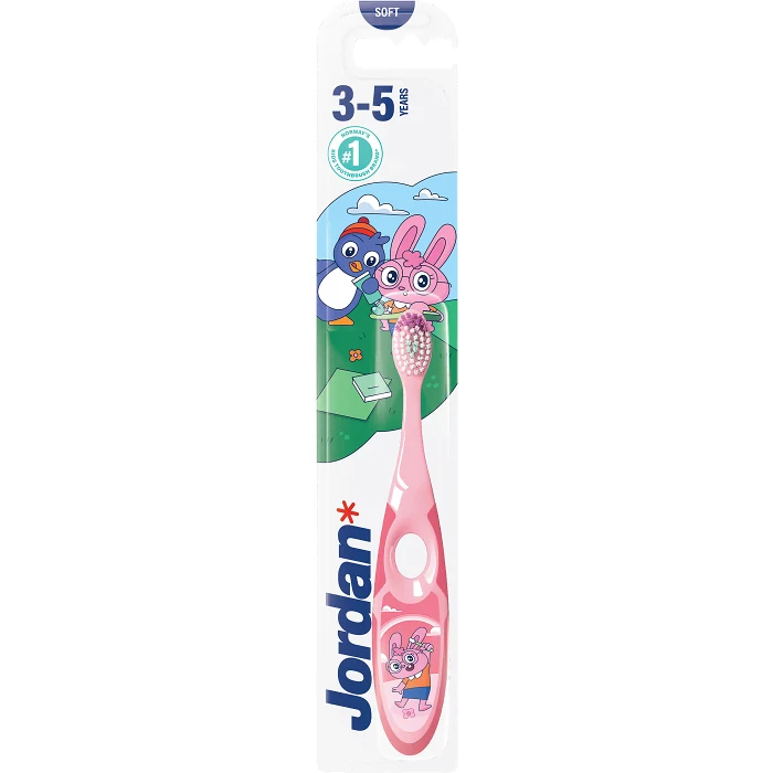 Barntandborste Step by step 3-5 år 1-p Jordan