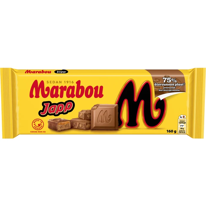 Chokladkaka Japp 160g Marabou