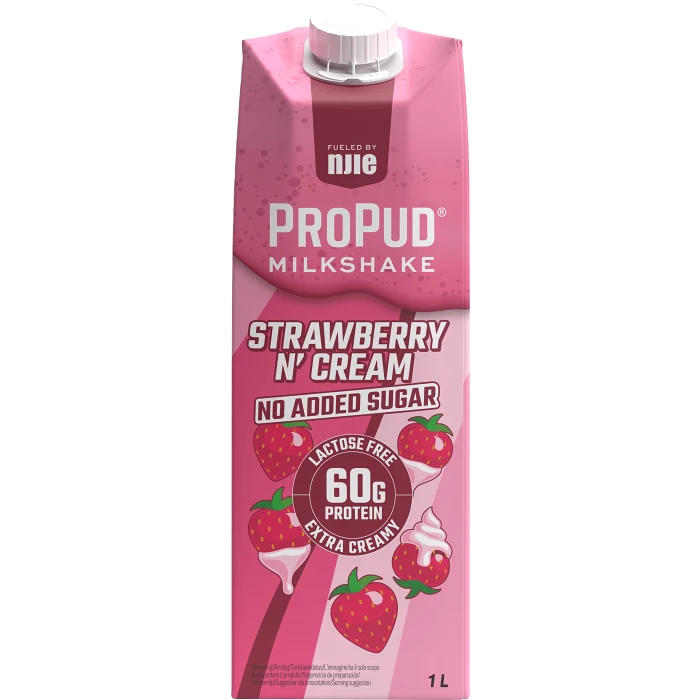 Milkshake Strawberry n' Cream Laktosfri 1000ml ProPud