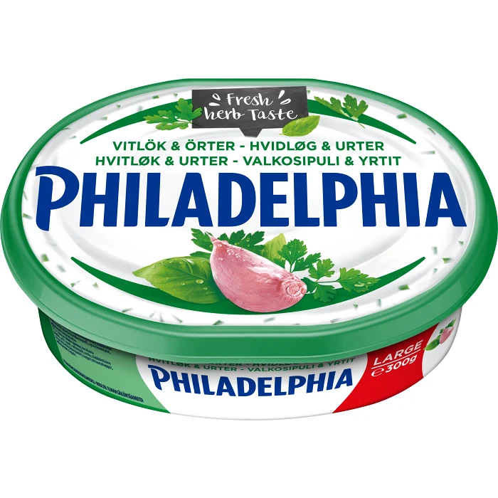 Färskost Vitlök & örter 300g Philadelphia