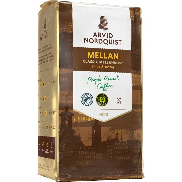 Bryggkaffe Mellanrost 500g Arvid Nordquist