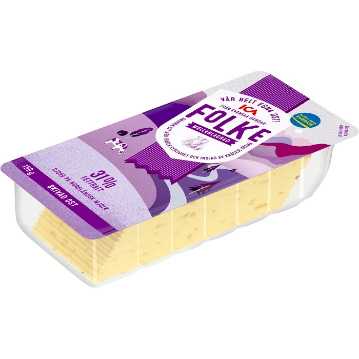 Ost Folke 31% Skivad 150g ICA