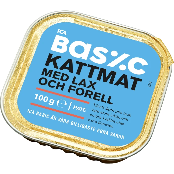 Kattmat Lax & forell 100g ICA Basic