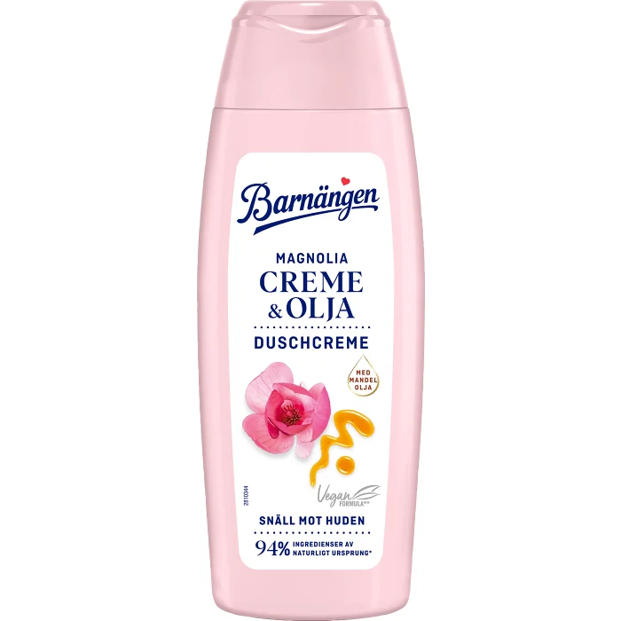 Duschkräm Creme & Olja Magnolia 250ml Barnängen