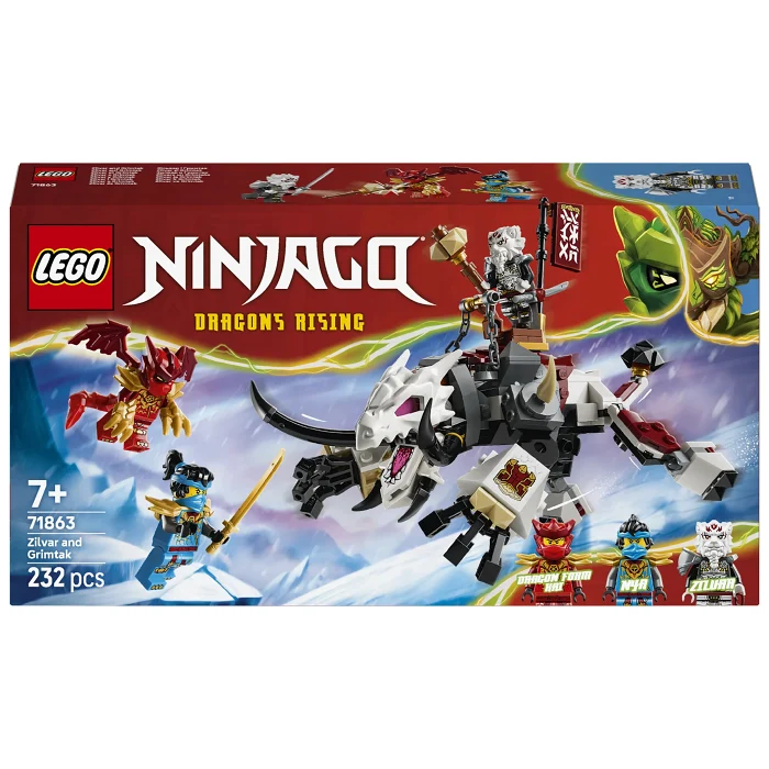LEGO Ninjago Zilvar och drakodjuret Grimtak 71863