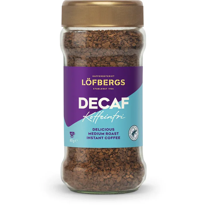 Snabbkaffe Decaf Koffeinfri 80g Löfbergs