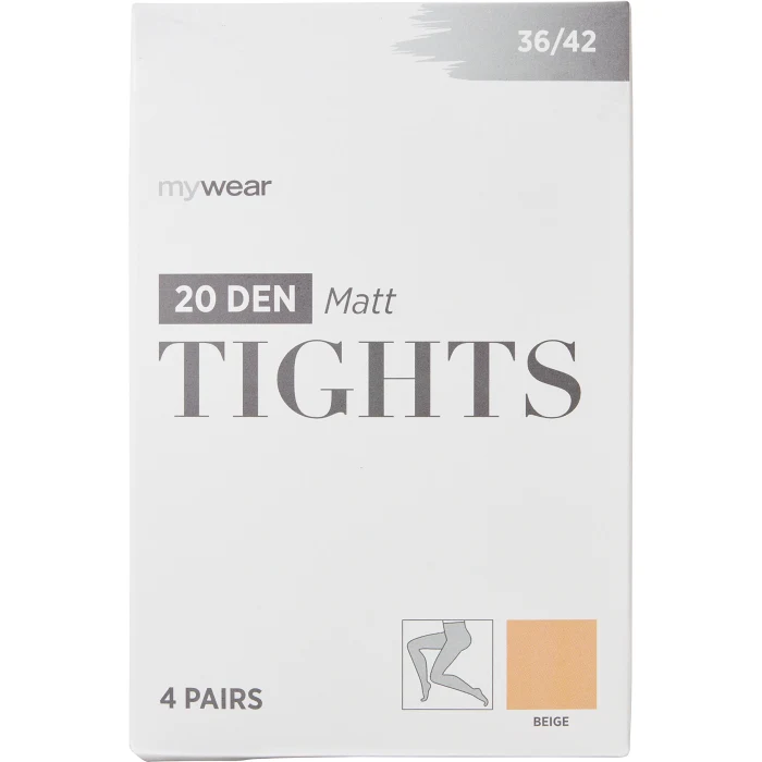 Strumpbyxa 4p 20D beige 36/42 mywear