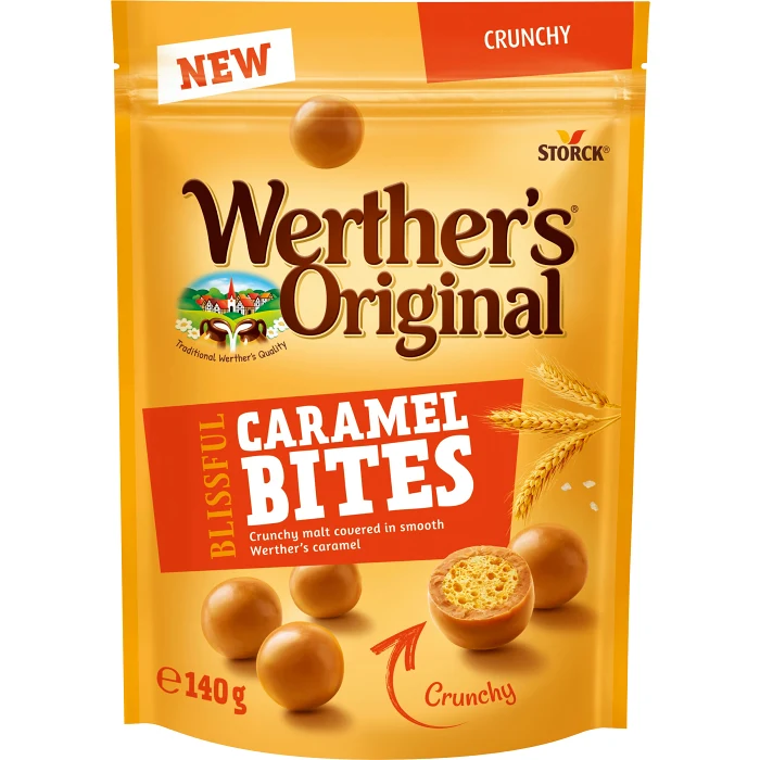 Godis Blissful Bites Crunchy Malt 140g Werthers original