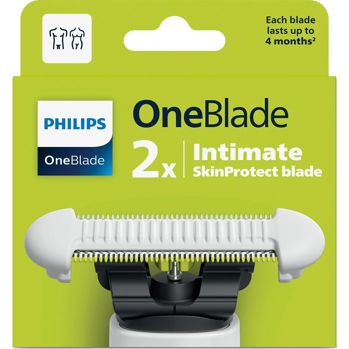 OneBlade rakblad intim 2p Philips