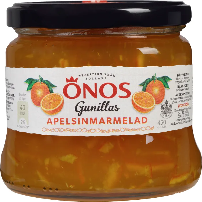 Gunillas Apelsinmarmelad 450g Önos