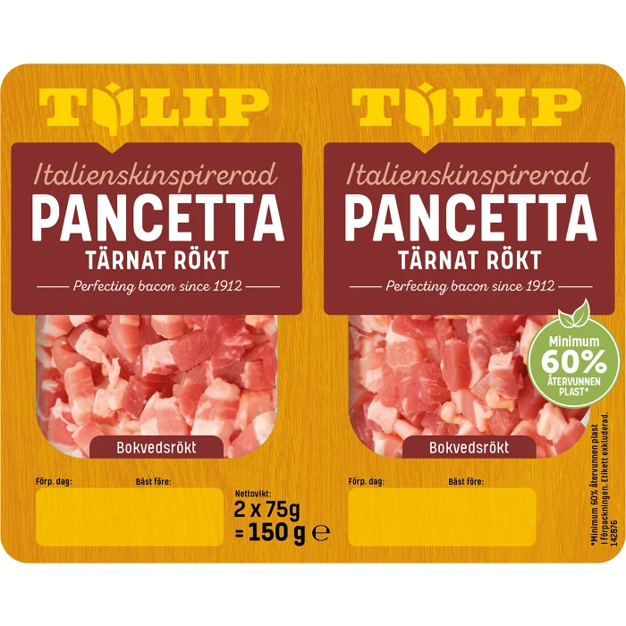 Pancetta Rökt Tärnad 150g Tulip