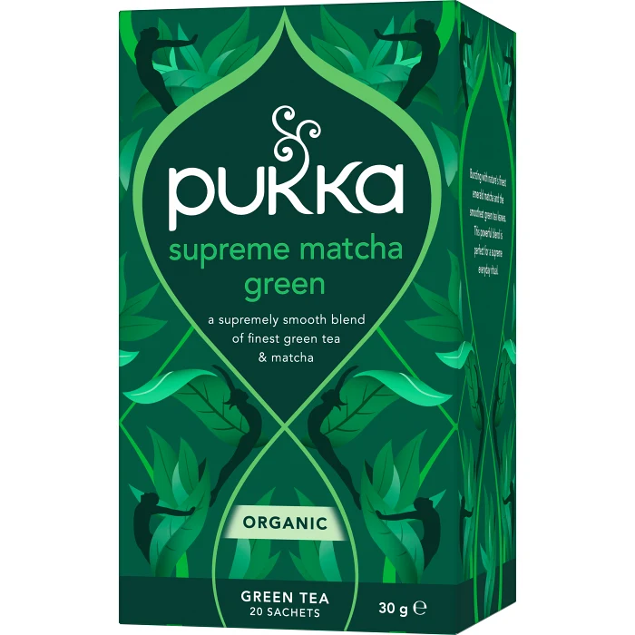 Te Grönt Supreme matcha green Ekologisk 20-p Pukka